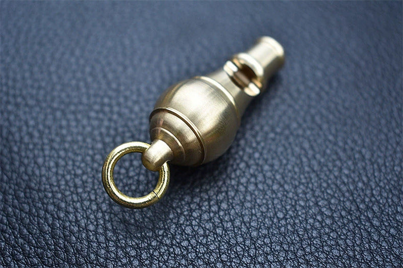 Brass Cannon Blast Loud Survival Whistle for Emergency Situations