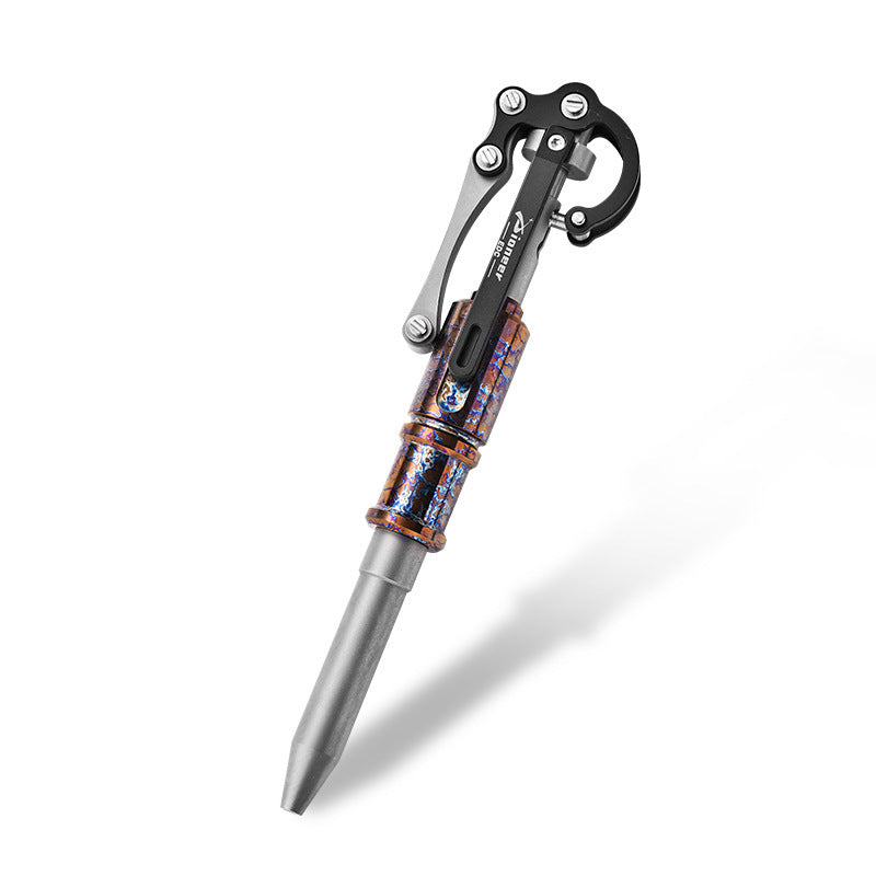 Multifunctional Tactical Pen Made of Titanium