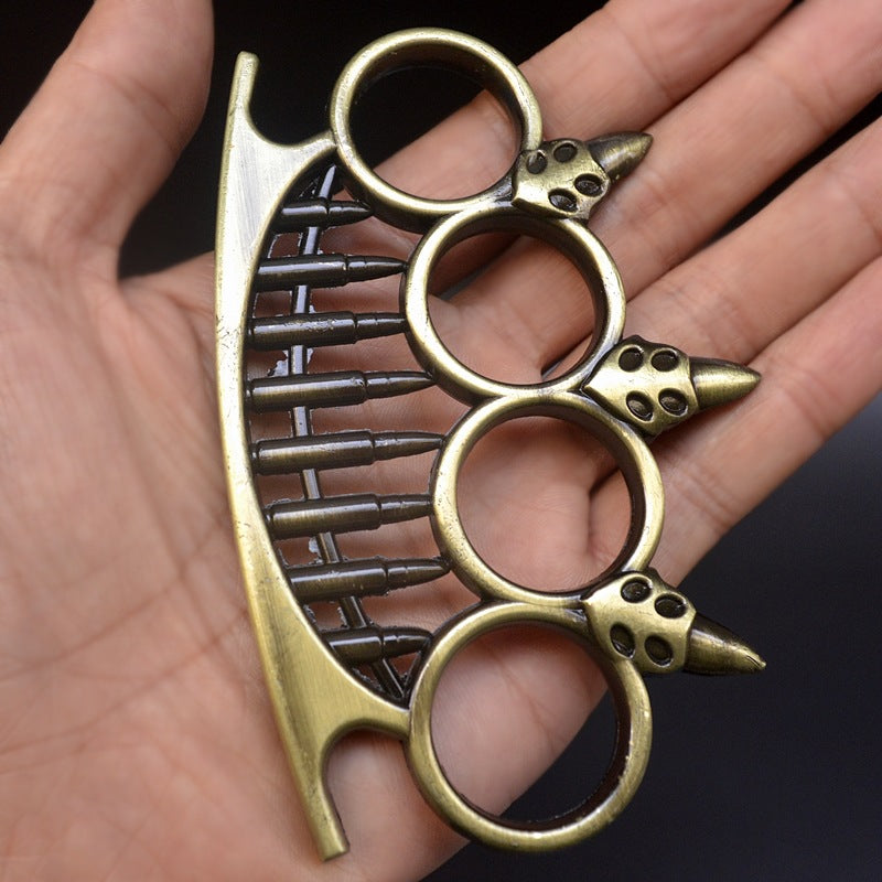 Four-Finger Bullet Head Knuckle Tool for Self-Defense