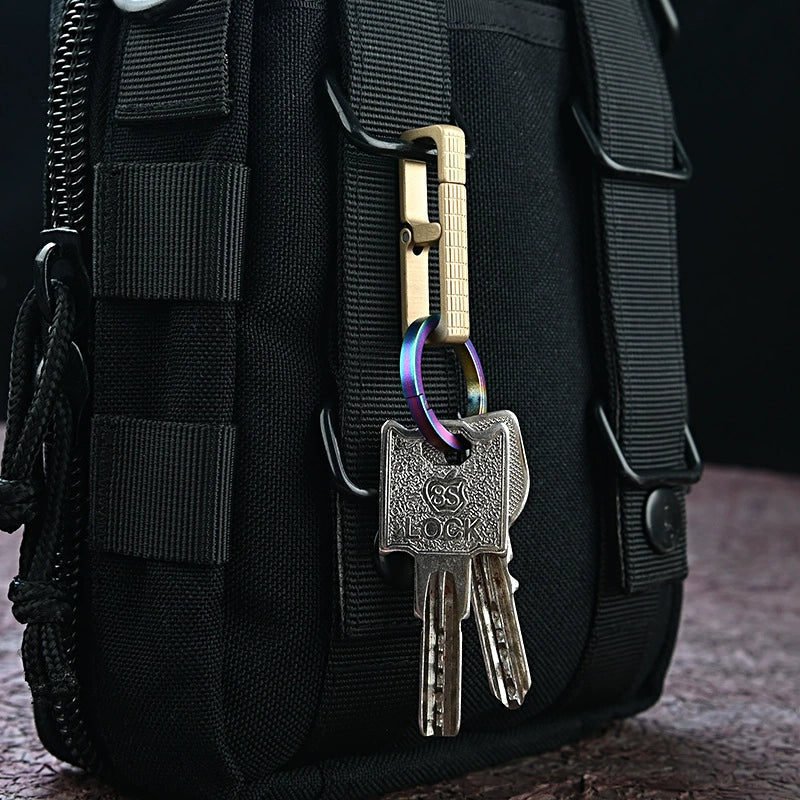 Quick Release Brass Key Holder