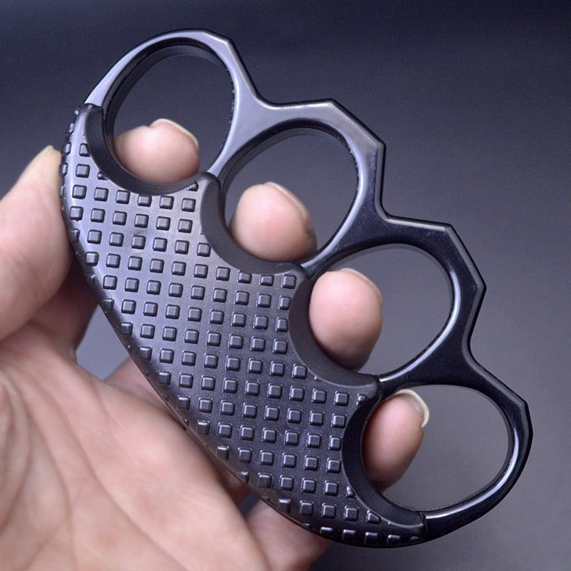 Reinforced Metal Knuckle Duster Four Finger Defense Gear