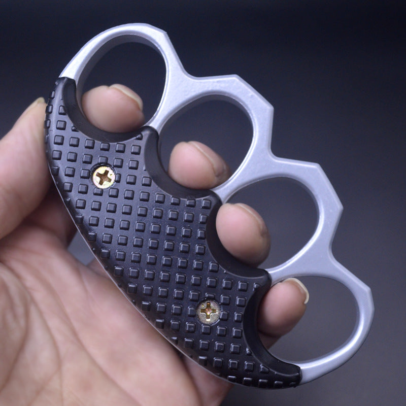 Reinforced Metal Knuckle Duster Four Finger Defense Gear