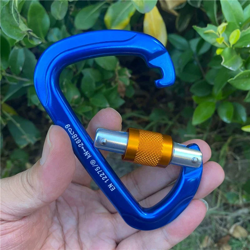Aluminum Ascent D-Lock Carabiner for Climbing Gear Security