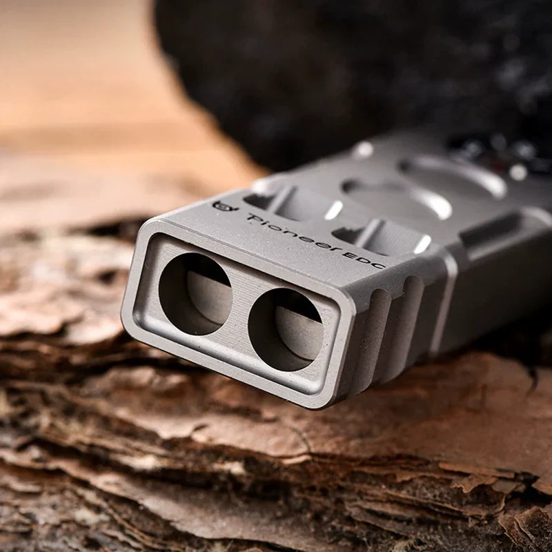 Titanium Whistle with Compass Combo for Adventurers