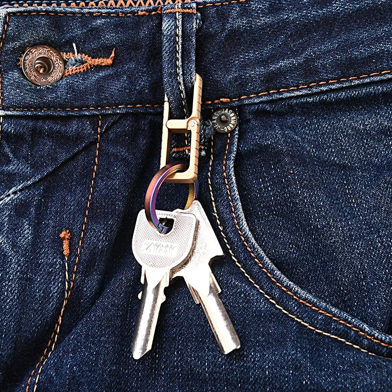 Quick Release Brass Key Holder