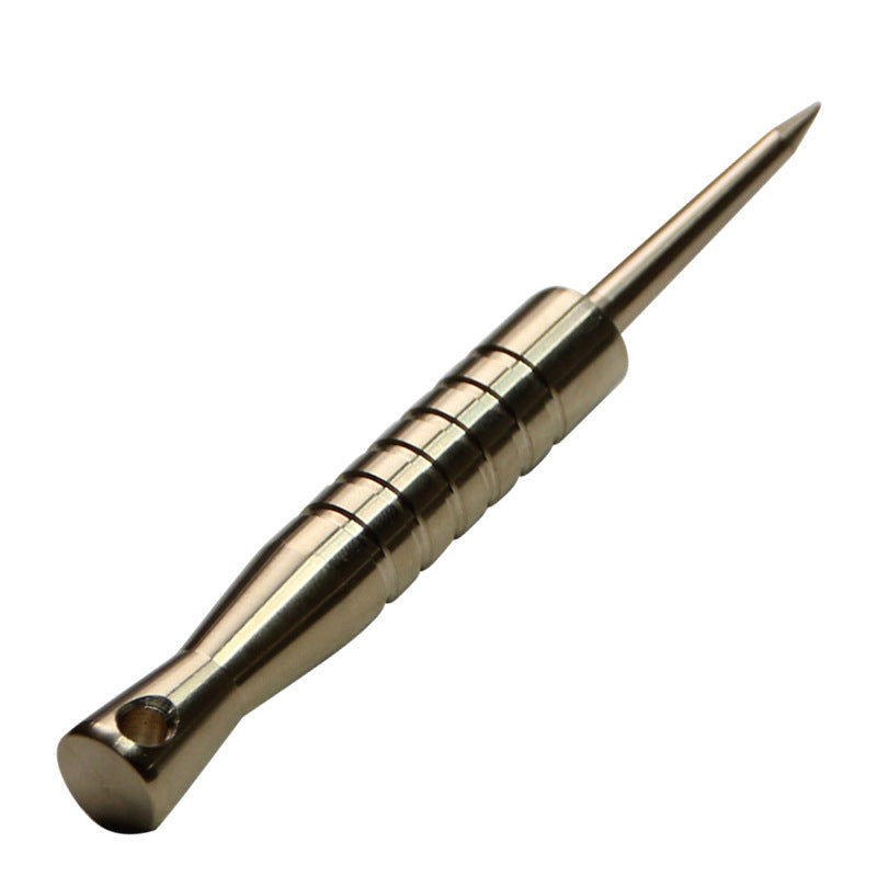 Brass Emergency Self-Defense Multi-Tool with Tactical Spike for EDC