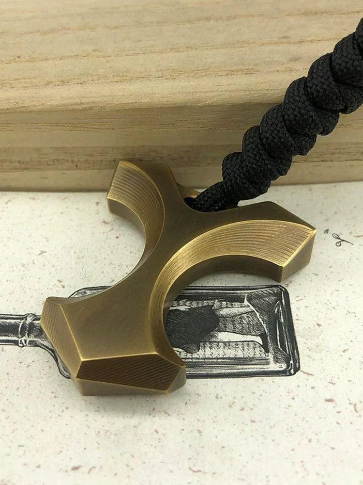 Brass Cross Guard Knuckle Duster EDC Tool