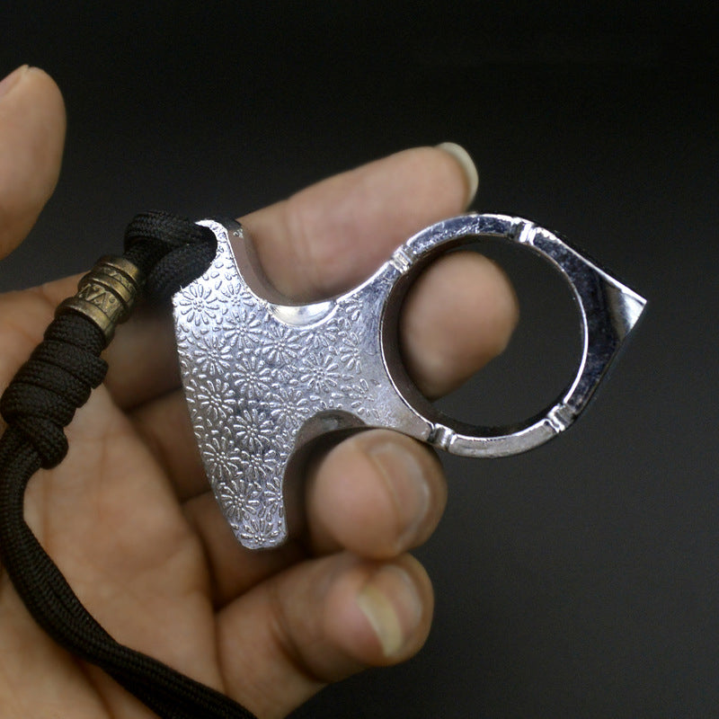 FistGuard Thickened Metal Knuckle Duster and Window Escape Tool