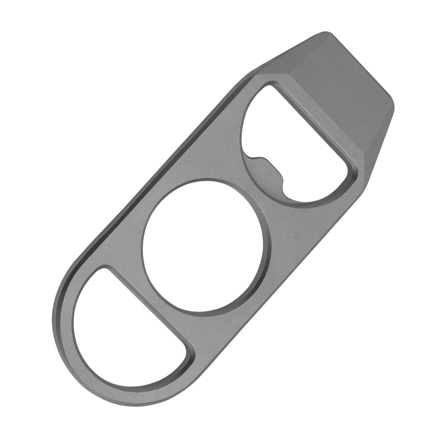 Titanium EDC Pry Bar and Bottle Opener Keychain with Mini Knuckle Tool