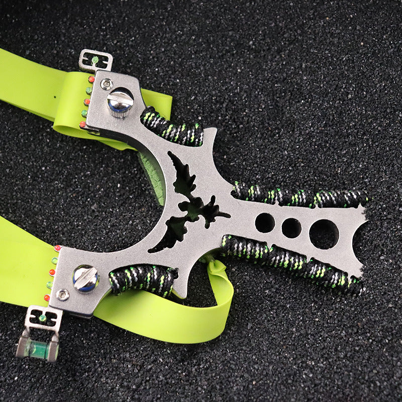 Stainless Steel Multi Tool Slingshot for Outdoor Use with Quick Release
