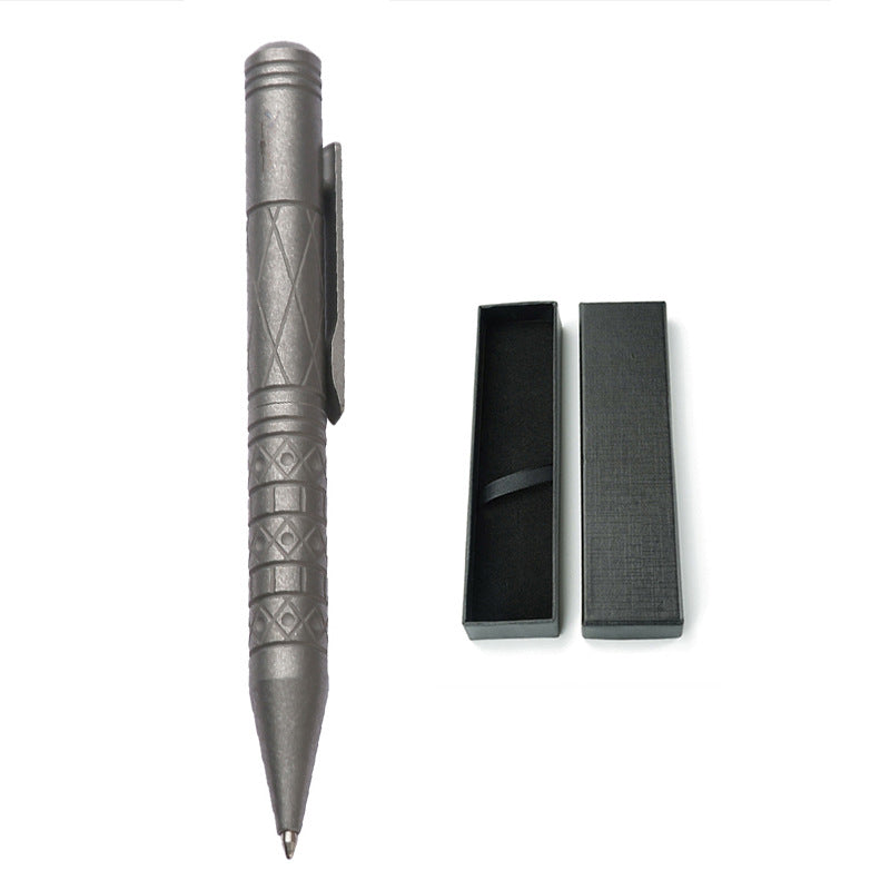 Titanium Tactical Pen Designed for Emergency Window Breaking