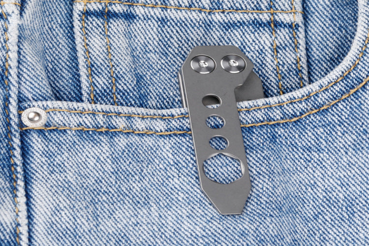 Titanium Tool with Pry Bar, Screwdriver, Bottle Opener, and Survival Wrench