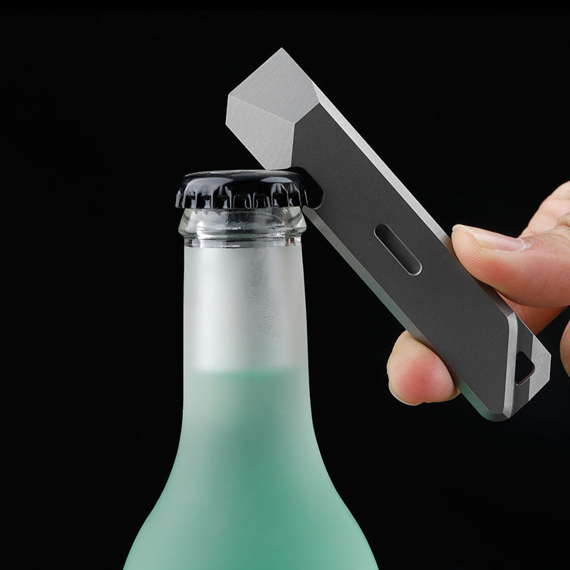 Mini Titanium Pry Bar EDC Tool for Outdoor Gear and Self Defense