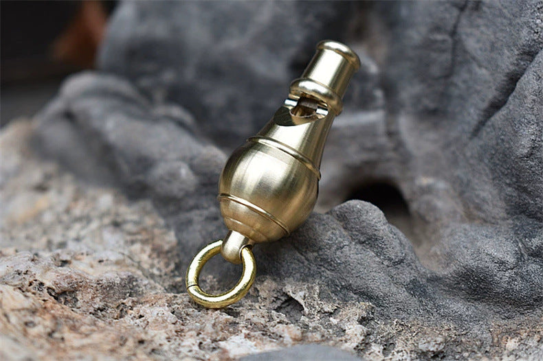Brass Cannon Blast Loud Survival Whistle for Emergency Situations