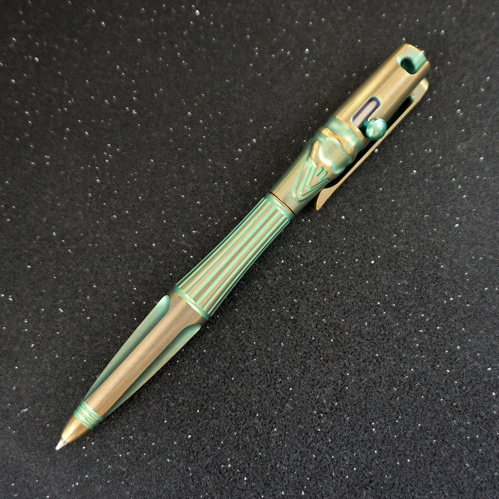 Multi-Utility Titanium Pen with Edge Defender for Tactical Use