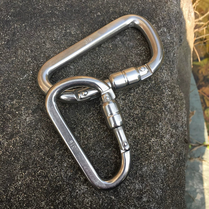 Titan GripLock D-Rig Clip for Secure Climbing and Hauling Tasks