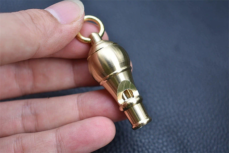 Brass Cannon Blast Loud Survival Whistle for Emergency Situations