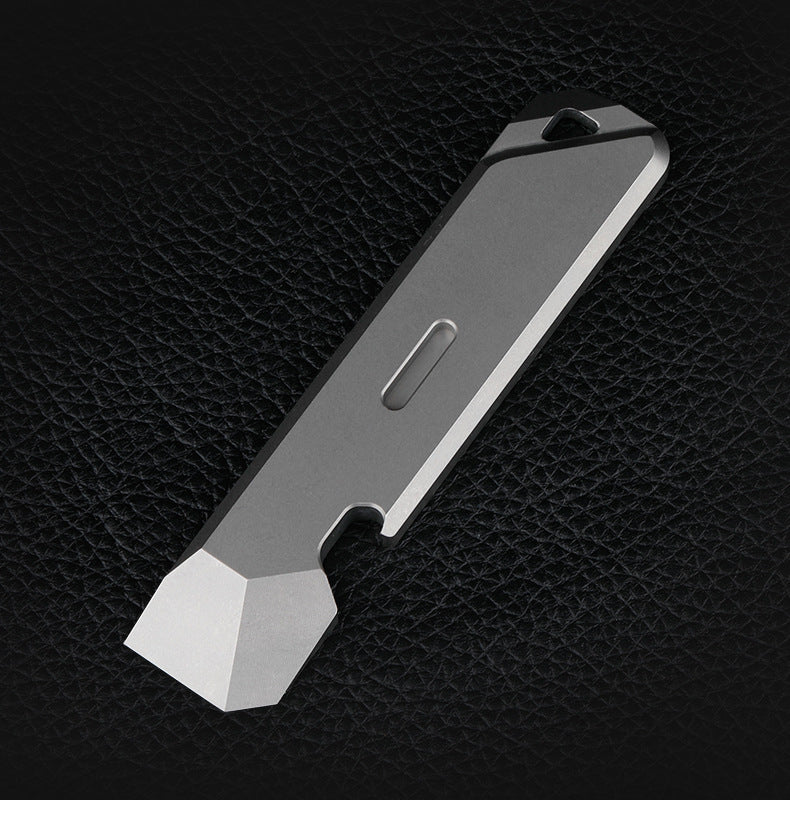 Mini Titanium Pry Bar EDC Tool for Outdoor Gear and Self Defense
