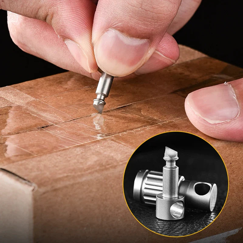 Portable TitanTwist Key Fob with Emergency Knife Feature