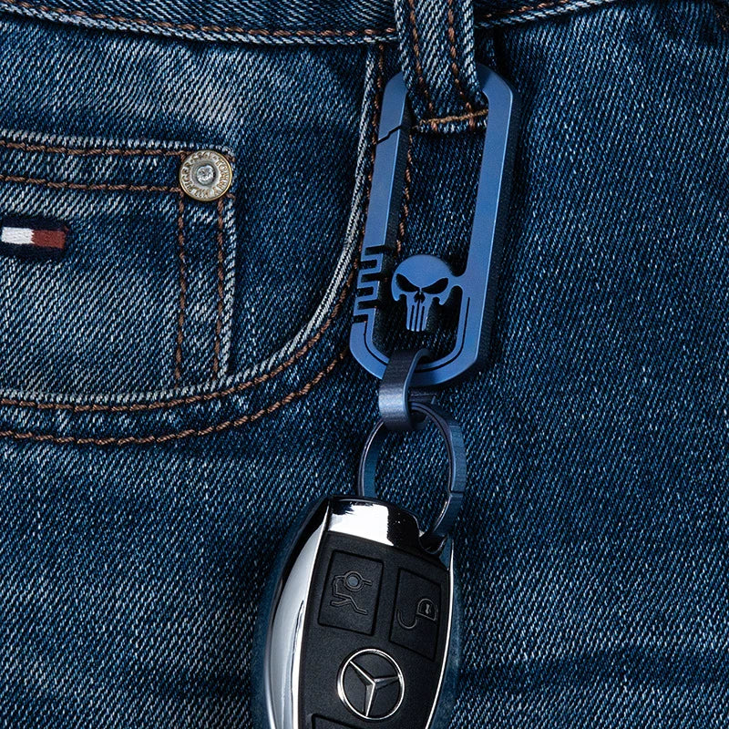 Titan Elegance Punisher Keychain for Stylish Carry