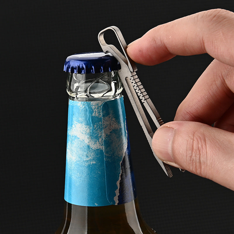 TC4 Titanium Compact Tweezer Keychain for Everyday Carry