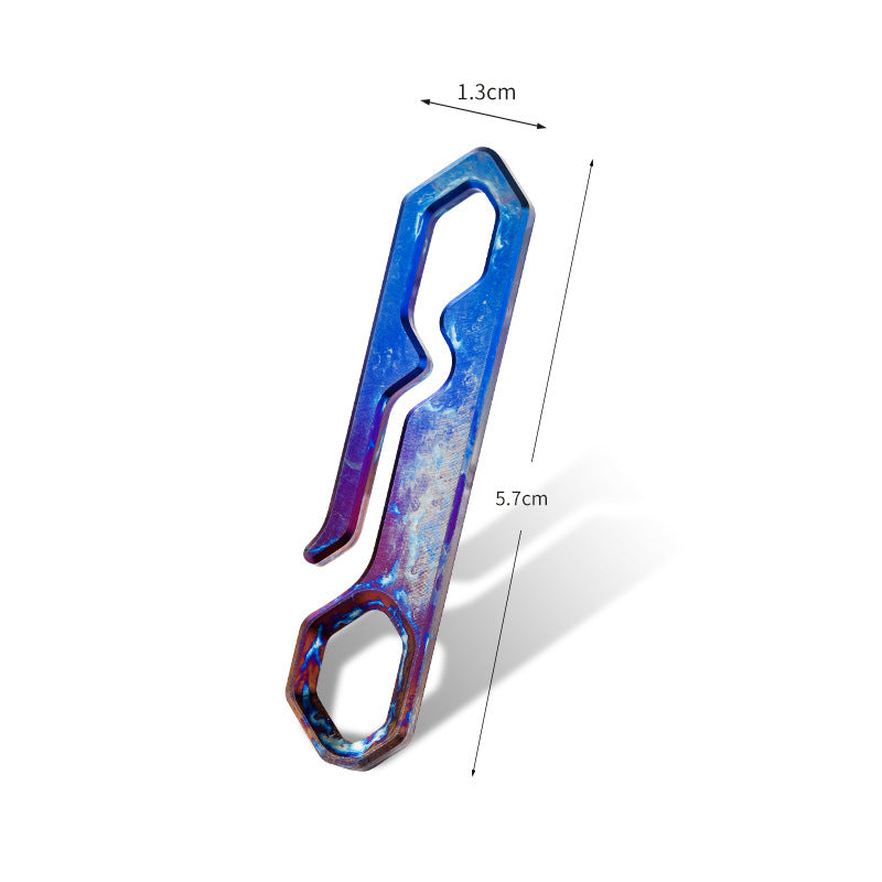 Titanium ClipMaster Multi-Functional Clip for Belt and Key Storage