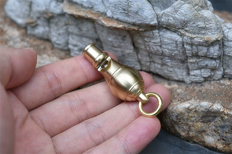 Brass Cannon Blast Loud Survival Whistle for Emergency Situations