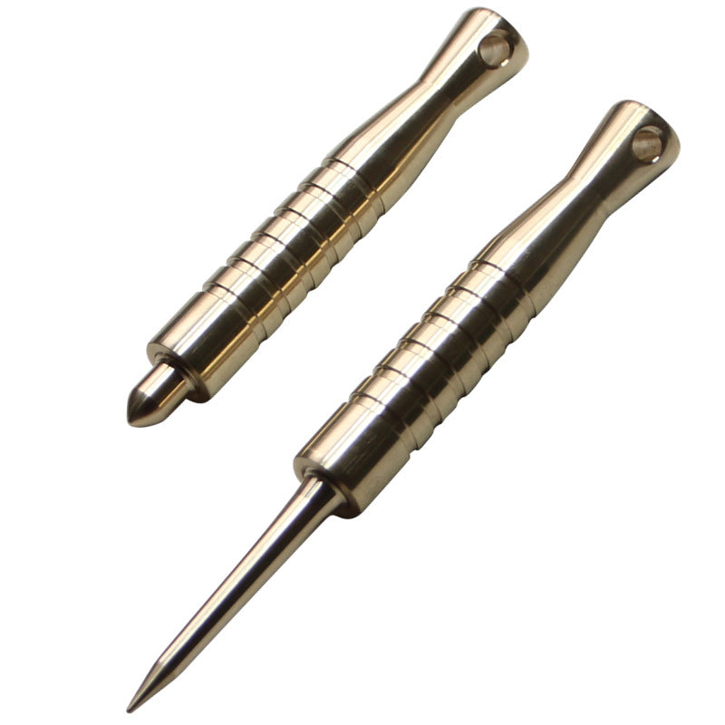 Brass Emergency Self-Defense Multi-Tool with Tactical Spike for EDC