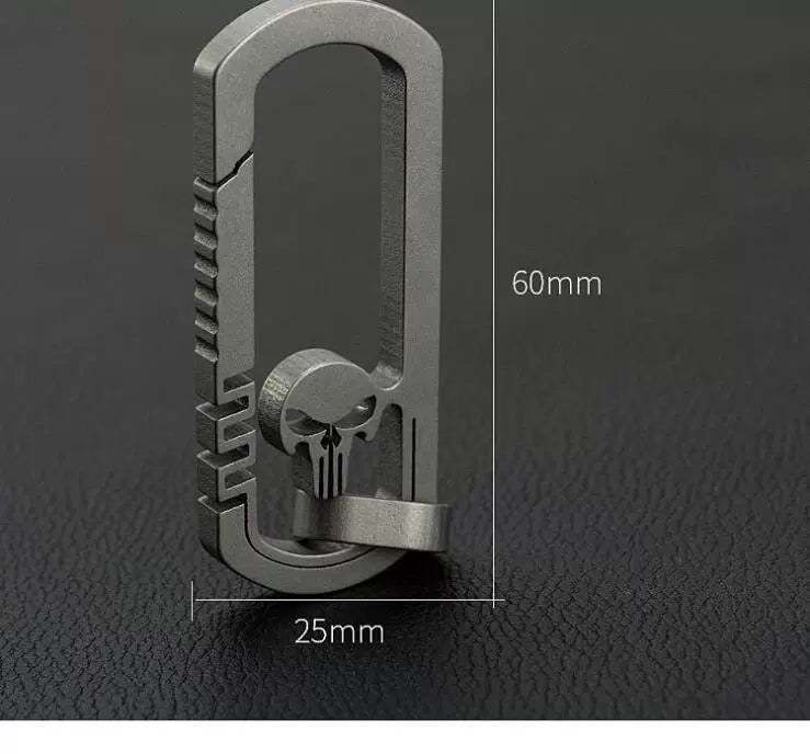 Titan Elegance Punisher Keychain for Stylish Carry