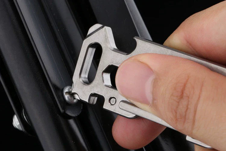 TC4 Titanium Utility Keychain Tool for Multi-Purpose Use