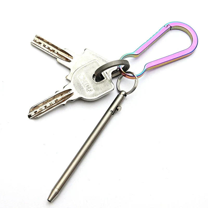 Titan Scribe Mini Ballpoint Pen for EDC Keychain