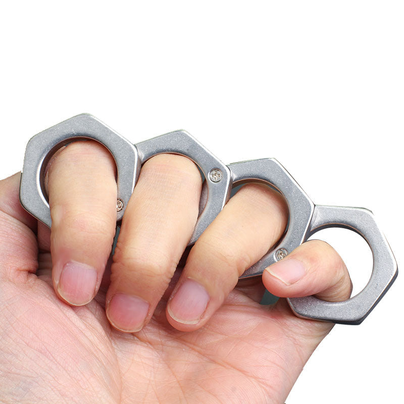 FistBreak Metal Knuckle Duster and Window Shattering Tool