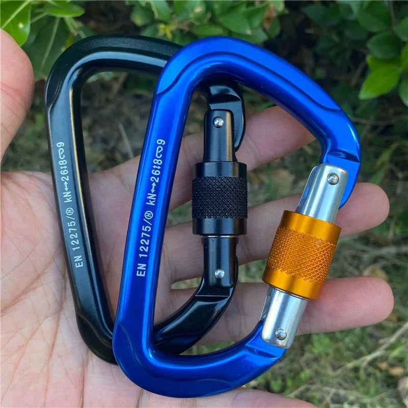 Aluminum Ascent D-Lock Carabiner for Climbing Gear Security
