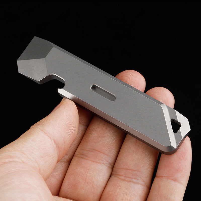 Mini Titanium Pry Bar EDC Tool for Outdoor Gear and Self Defense