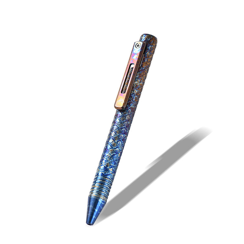 Titan Lattice Slider ColorShift Defense Pen with Advanced Functionality