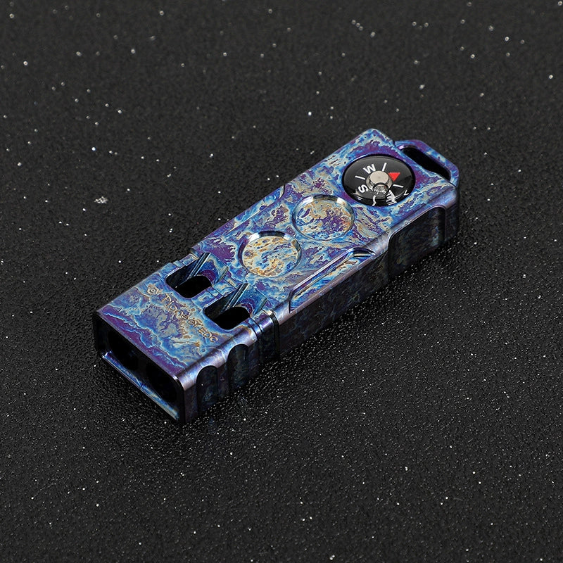 Titanium Whistle with Compass Combo for Adventurers