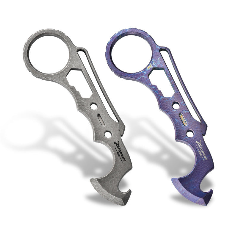 Titanium Card MultiTool with Knuckle Duster for Tactical and Everyday Use