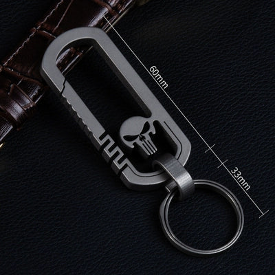 Titan Elegance Punisher Keychain for Stylish Carry