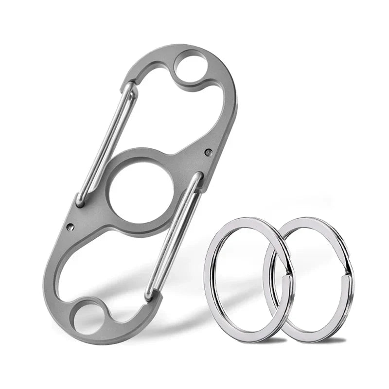 Titanium Multi-Purpose Carabiner Keychain for Daily Use