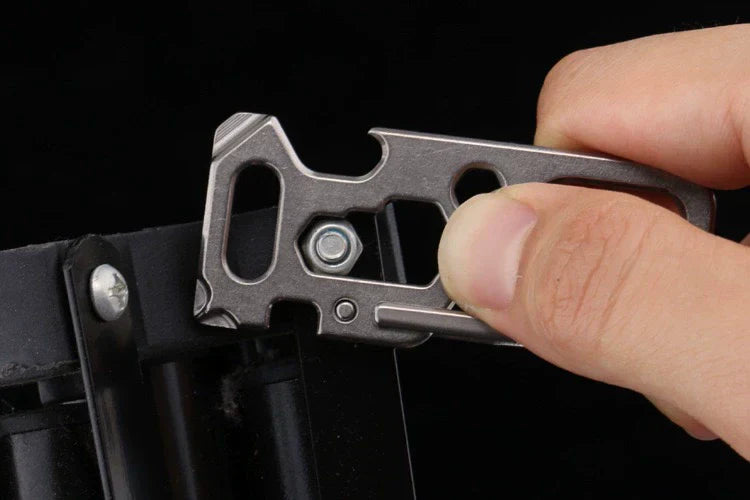 TC4 Titanium Utility Keychain Tool for Multi-Purpose Use
