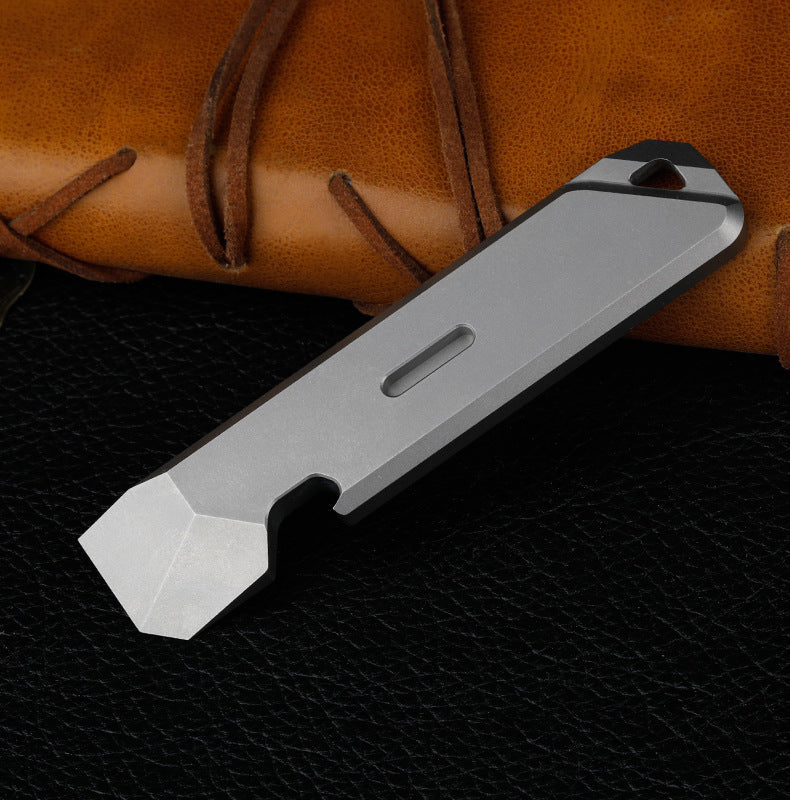 Mini Titanium Pry Bar EDC Tool for Outdoor Gear and Self Defense