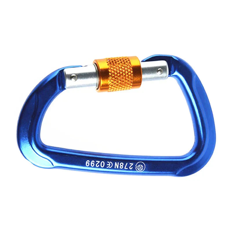 Aluminum Ascent D-Lock Carabiner for Climbing Gear Security