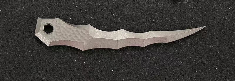Titanium Tactical Camp Knife for Defense and Survival