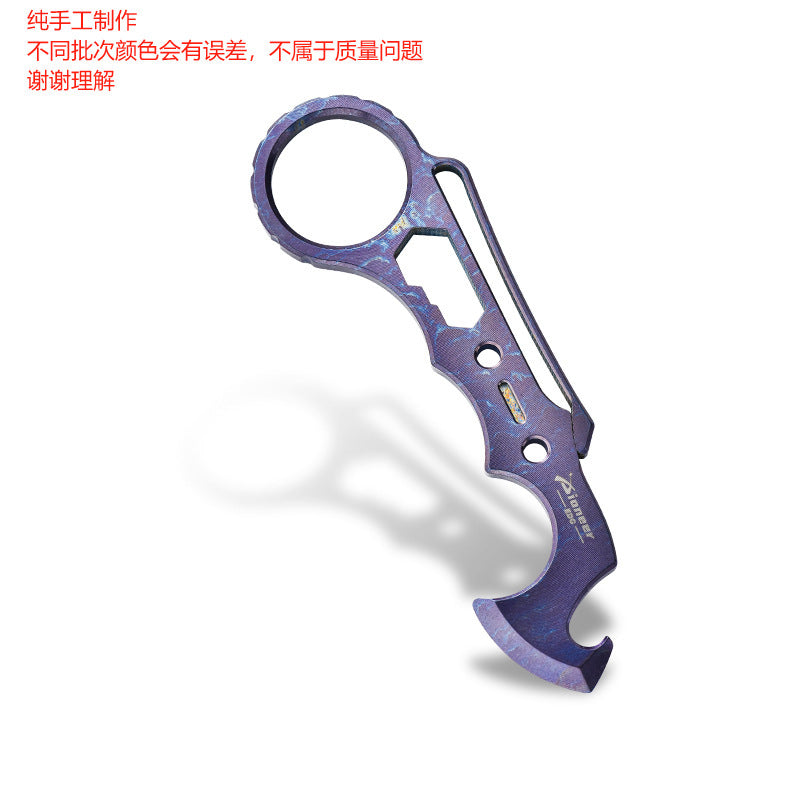 Titanium Card MultiTool with Knuckle Duster for Tactical and Everyday Use