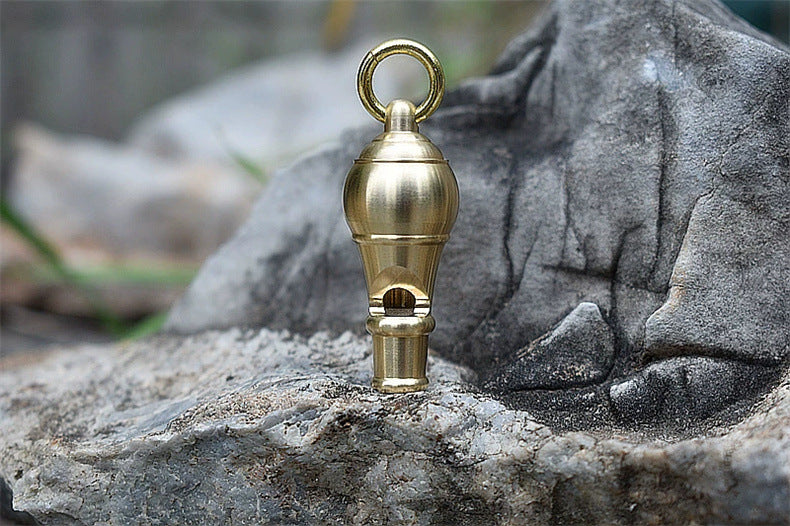 Brass Cannon Blast Loud Survival Whistle for Emergency Situations