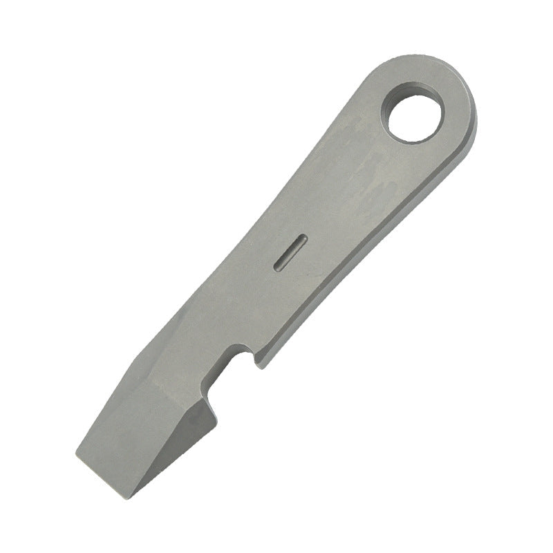Compact Titanium Pry Bar Tool with Bottle Opener Hex Wrench and EDC Utility