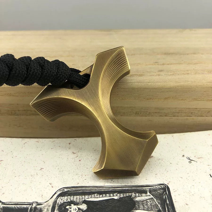 Brass Cross Guard Knuckle Duster EDC Tool
