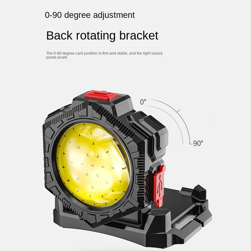 High-Intensity Outdoor Flashlight with Built-In Tools