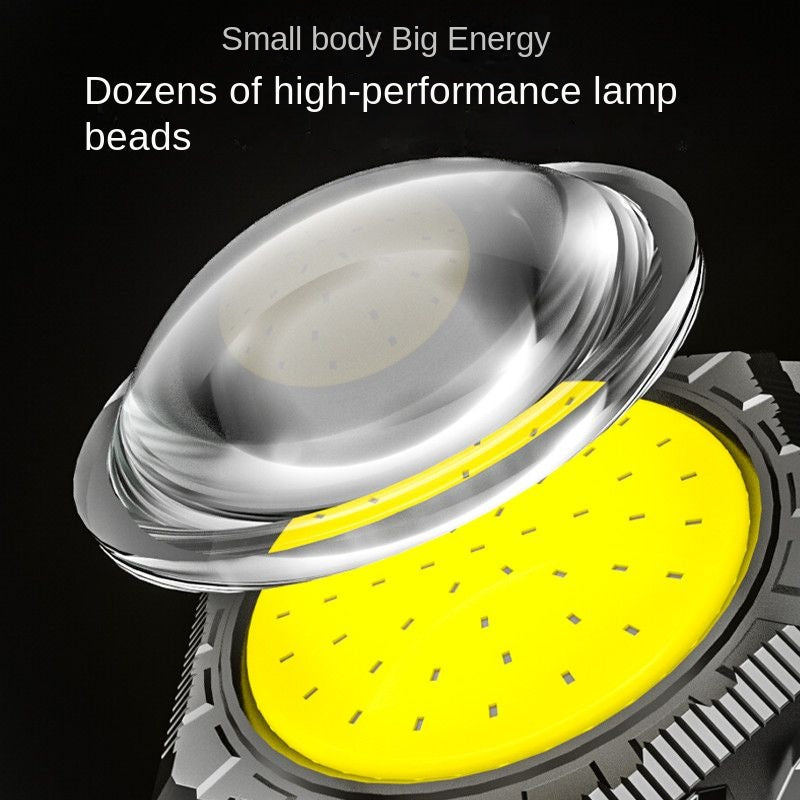 High-Intensity Outdoor Flashlight with Built-In Tools