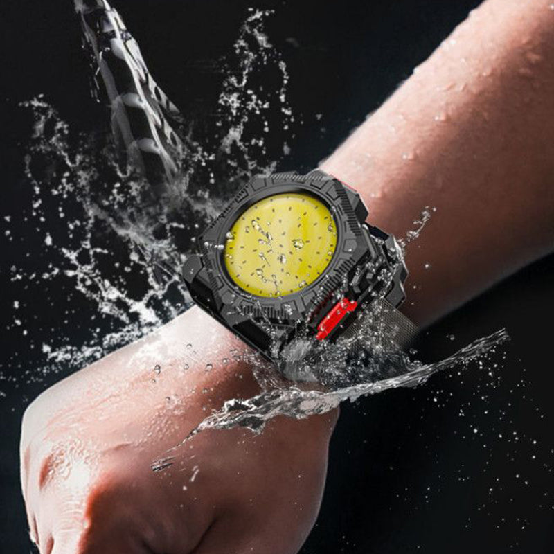 High-Intensity Outdoor Flashlight with Built-In Tools